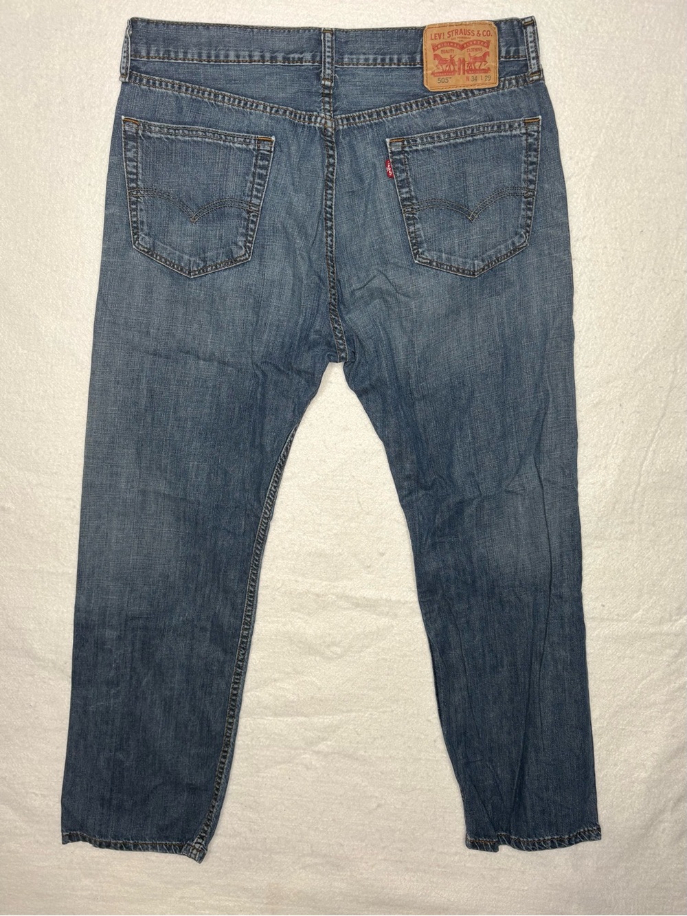 Levi’s 505 Regular Fit Jeans Men’s 34x29 Blue Straight Leg